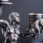 Срібна фігура ручної роботи "Мавр з мавпочкою" сер00015 от ювелирного магазина Оникс - 3
