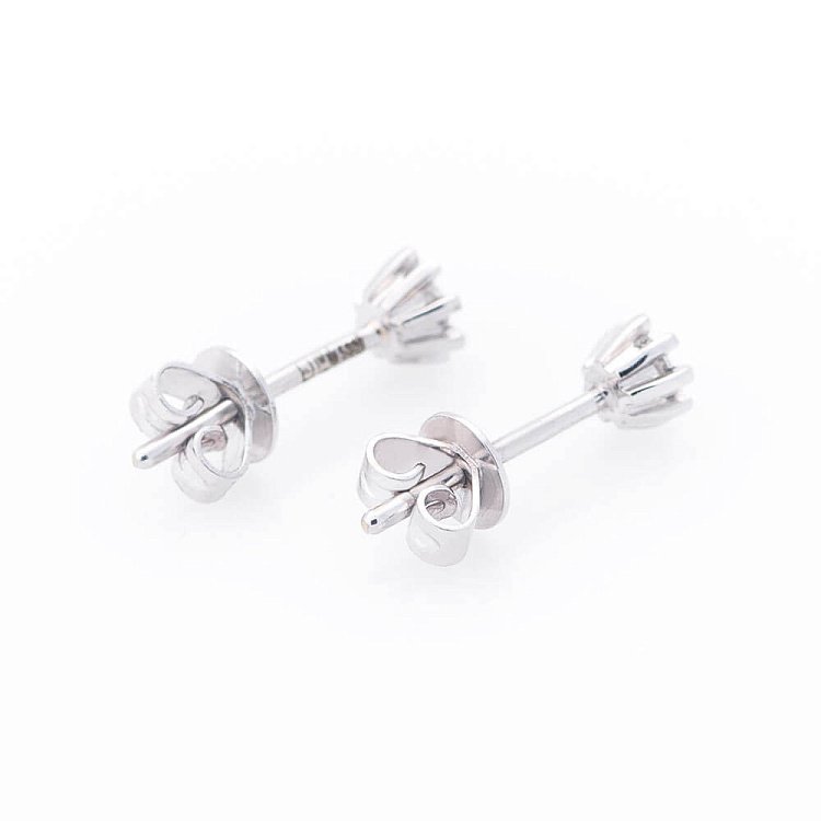 Золотые серьги-гвоздики с бриллиантами сб0086ca от ювелирного магазина Оникс - 2