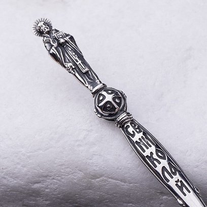 Срібна ложка з Св. Миколаєм 24025 №5