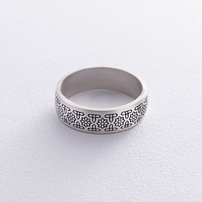 Серебряное кольцо Соломона "Все пройдет. И это пройдет" (на укр. языке) 7082 №13