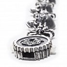 Мужской серебряный браслет  "Гонщик" с гематитом tlbiker от ювелирного магазина Оникс - 6