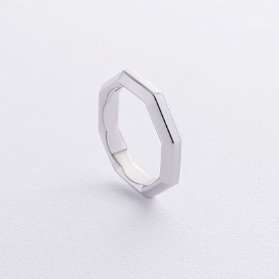 Серебряное кольцо "Геометрия" 1548 №4