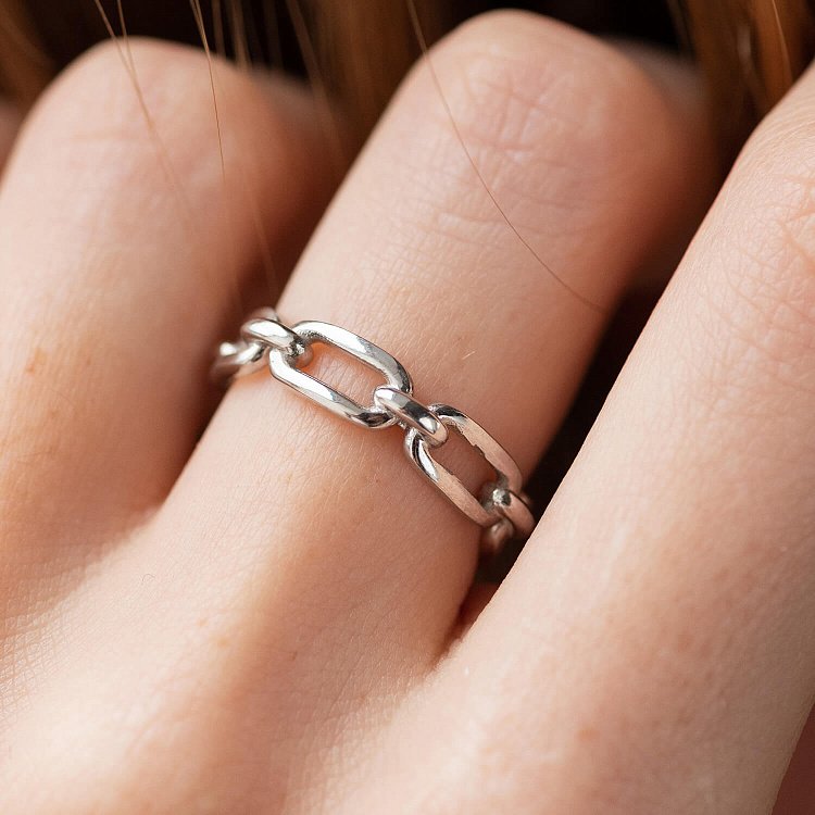 Каблучка "Ланцюжок" у сріблі 7091 від ювелірного магазину Онікс - 5