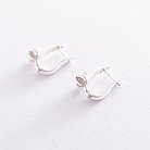 Срібні сережки "Квіточки" 121263 от ювелирного магазина Оникс - 2