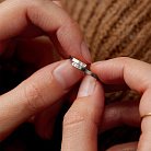 Серебряное кольцо "Твоя история" для гравировки 112283 от ювелирного магазина Оникс - 7