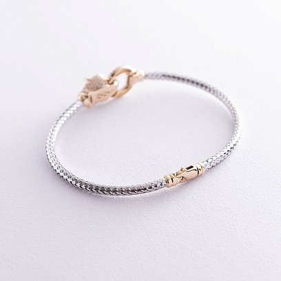 Золотий браслет "Пантера" (фіаніти) б02753 №3