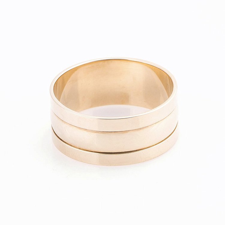 Золотое обручальное кольцо обр00149 от ювелирного магазина Оникс - 1