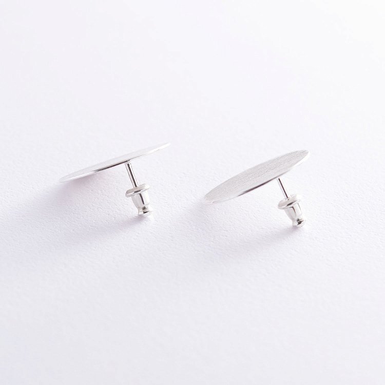 Срібні сережки "Комети" (матові) 2.1 см 122768 від ювелірного магазину Онікс - 6