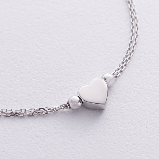 Срібний браслет "Сердечко" 905-01433 №3