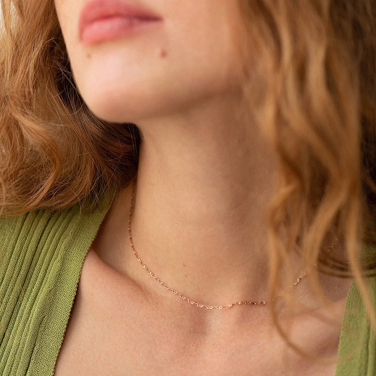 Ланцюжок в червоному золоті ц00487 від ювелірного магазину Онікс - 1