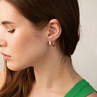 Серьги "Love" в красном золоте с09342 от ювелирного магазина Оникс - 3