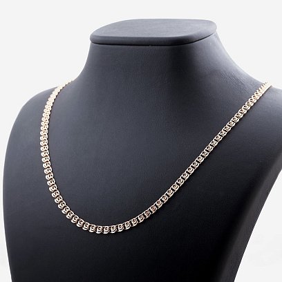 Золотая цепочка плетение Лав (5 мм) ц00045-5 №3