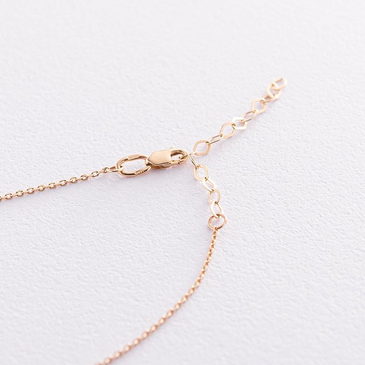 Колье "Замочек" в желтом золоте кол01895 от ювелирного магазина Оникс - 7