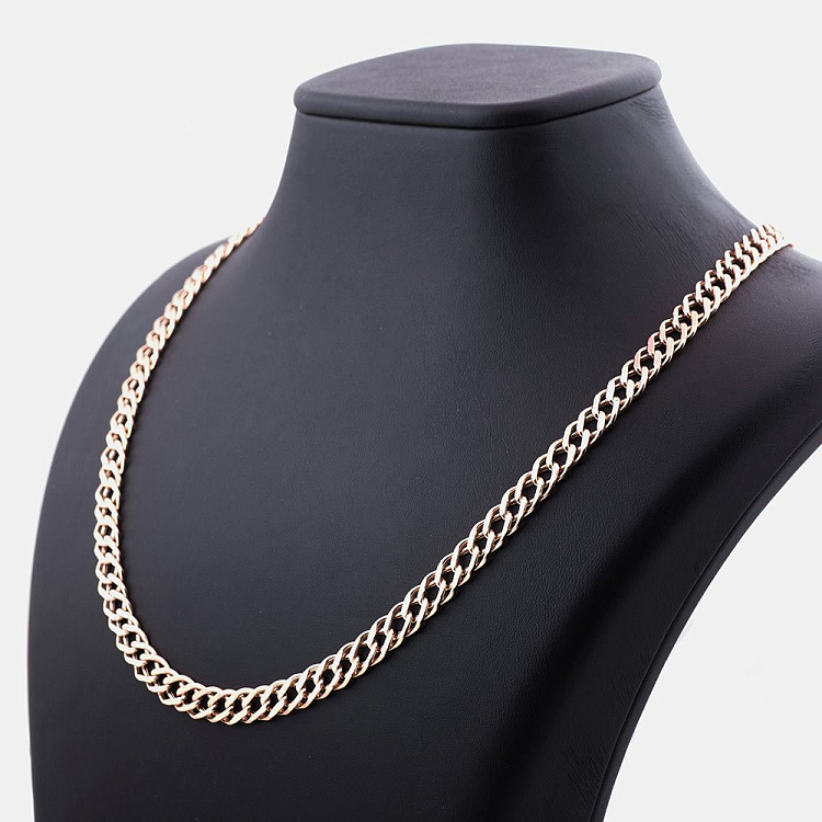 Золотий ланцюжок - Подвійний ромб (4 мм) ц00052-4 від ювелірного магазину Онікс - 2