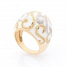 Золотое кольцо  с эмалью к03990 от ювелирного магазина Оникс