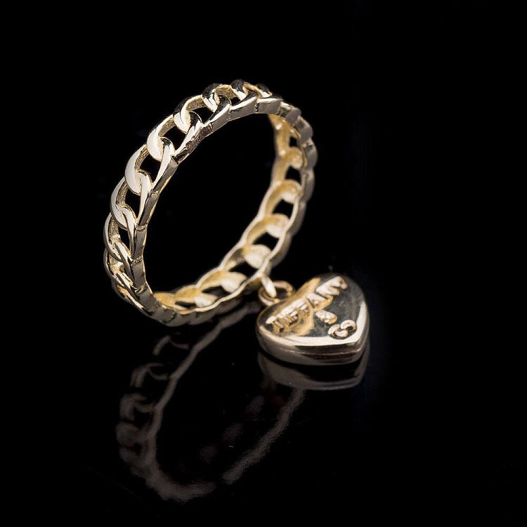 Эксклюзивное кольцо из желтого золота к03946 от ювелирного магазина Оникс - 1