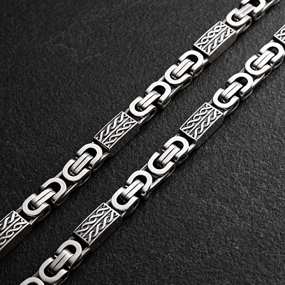 Мужская серебряная цепочка 1823