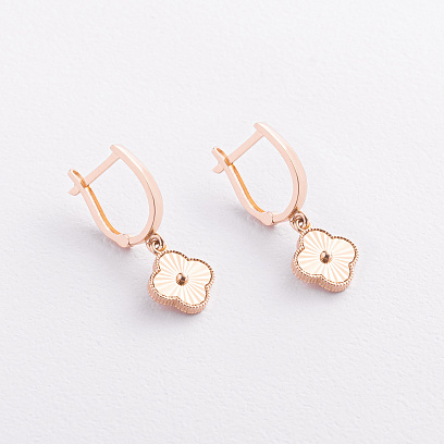 Золоті сережки "Конюшина" с09711 №2