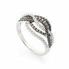 Золотое кольцо с бриллиантами к307А1 от ювелирного магазина Оникс