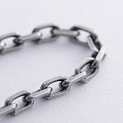 Серебряный браслет с чернением (якорное плетение) чс20251 от ювелирного магазина Оникс - 3