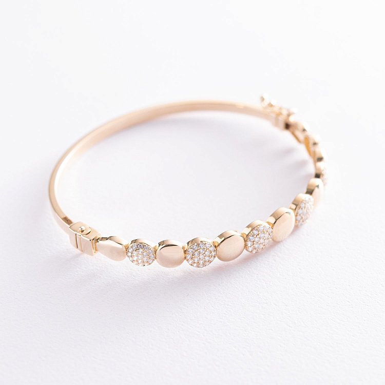 Золотий браслет (фіаніти) б03936 від ювелірного магазину Онікс