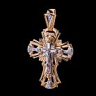 Срібний православний хрест з розп'яттям 132505 от ювелирного магазина Оникс