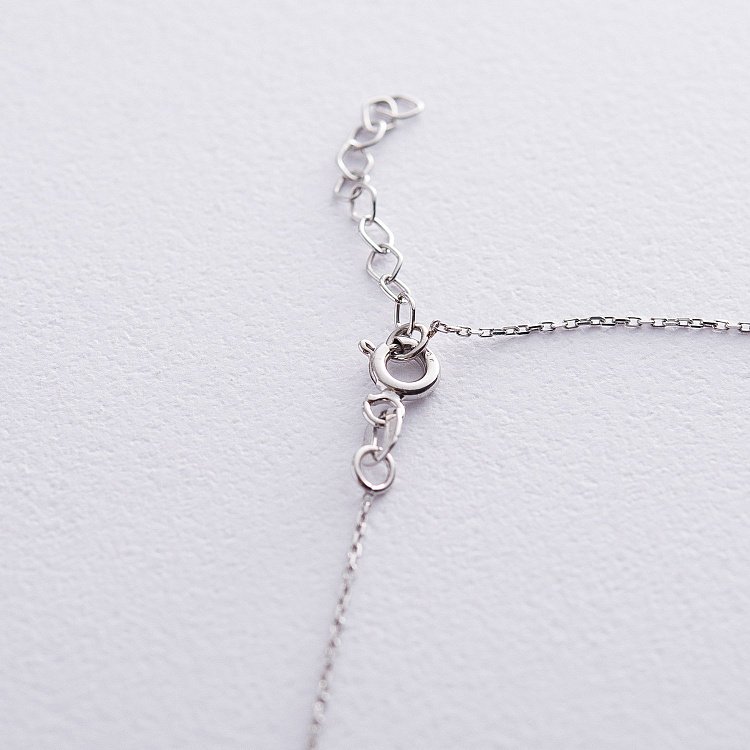 Золотое колье с жемчужинками кол01569 от ювелирного магазина Оникс - 4