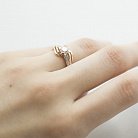 Золотое помолвочное кольцо с фианитами к03834 от ювелирного магазина Оникс - 3