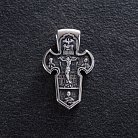 Крестик из серебра (чернение) "Распятие. Архангел Михаил" 13353 от ювелирного магазина Оникс