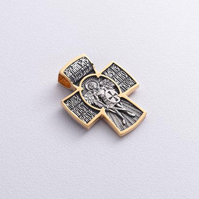 Серебряный крест "Архангел Михаил" 132452 №6