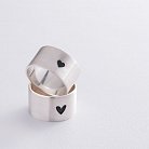 Серебряное кольцо с гравировкой "Сердце" 112143сер от ювелирного магазина Оникс - 13