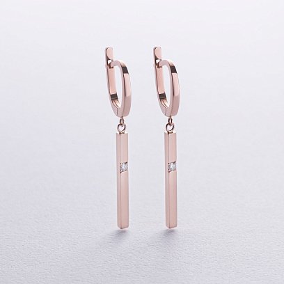 Золотые серьги с бриллиантами 317042421