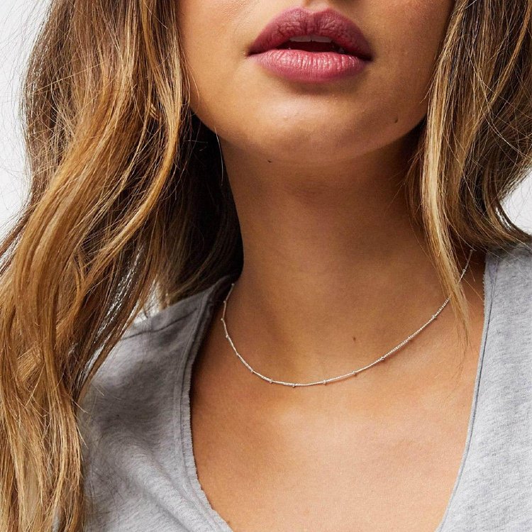 Срібне кольє "Витонченість" 181055 від ювелірного магазину Онікс - 8