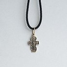 Православний хрест "Розп'яття". Спаси і збережи" (чорніння) п01848 от ювелирного магазина Оникс - 5