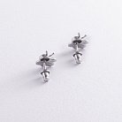 Дитячі сережки - пусети "Бджілки" у сріблі (емаль) 449 от ювелирного магазина Оникс - 1