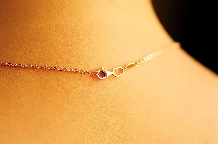 Золоте кольє з натуральними каменями кол00400 від ювелірного магазину Онікс - 3