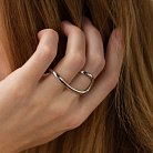 Серебряное кольцо "Elisa" (на два пальчика) 1245 от ювелирного магазина Оникс - 6