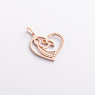 Золотой кулон "Мама и ребенок" п03304 от ювелирного магазина Оникс - 1