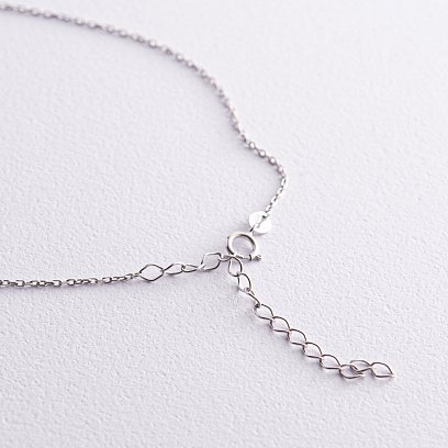 Колье "Шарики" в белом золоте кол02226 №5