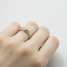 Золотое помолвочное кольцо (фианиты) к03326 от ювелирного магазина Оникс - 1