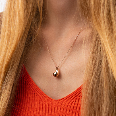 Колье "Megan" в красном золоте (Small) кол02576 №4