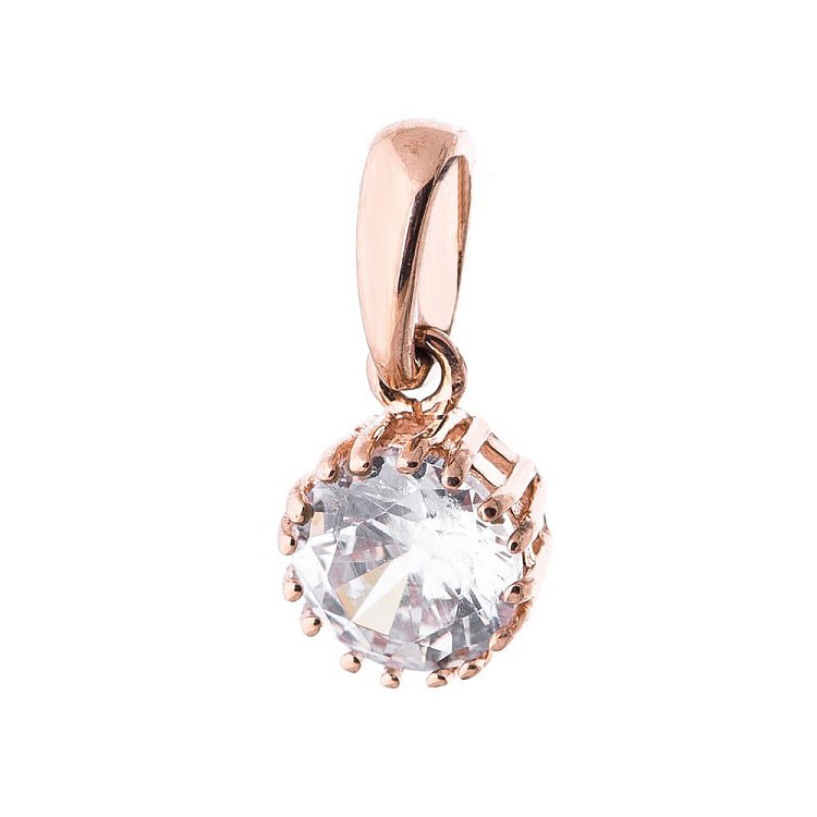 Золота підвіска з фіанітом п01153 від ювелірного магазину Онікс