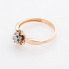 Золотое помолвочное кольцо (фианиты) к04893 от ювелирного магазина Оникс - 1