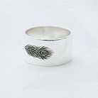 Серебряное кольцо с гравировкой "Перышко" 112143пер от ювелирного магазина Оникс - 6