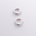 Серебряные серьги - кольца 123220 от ювелирного магазина Оникс - 8