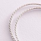 Серьги - кольца в белом золоте (3.8 см) с07796 от ювелирного магазина Оникс - 4