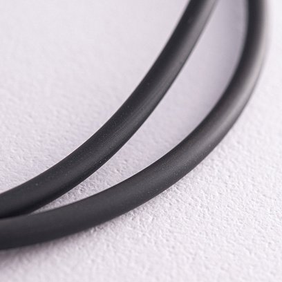 Каучуковый шнурок с серебряной застежкой (3мм) 18431 №5