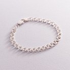 Мужской серебряный браслет (гарибальди 0.7 см) б021721 от ювелирного магазина Оникс
