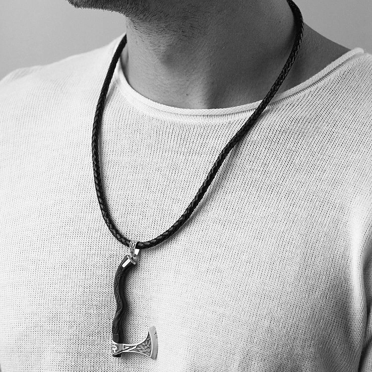 Серебряный кулон "Топор" с деревом 7046топ от ювелирного магазина Оникс - 9