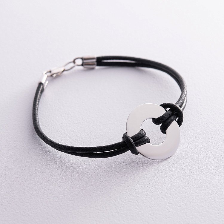 Серебряный браслет (возможна гравировка) 905-01409 от ювелирного магазина Оникс - 7